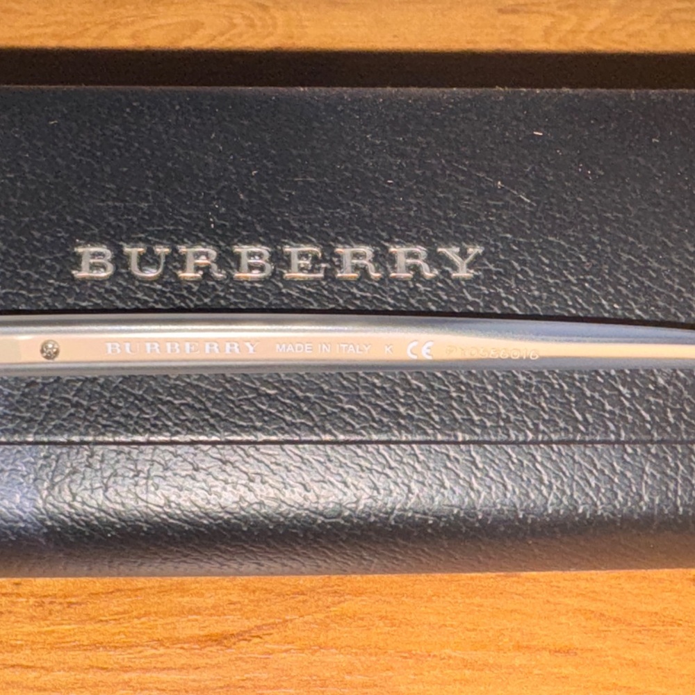 Burberry Black Glasses With Rectangular Frame - image 3